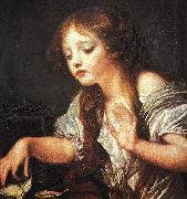 Jean Baptiste Greuze Young Girl Weeping for her Dead Bird oil painting picture wholesale